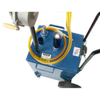 HMC Industries 20 gallon caddy for kerosene, mixed fuel, and more. Powder coated blue.